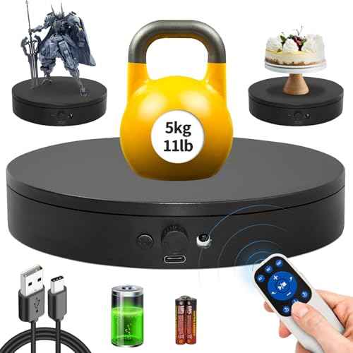 Motorized Rotating Display Stand with Remote