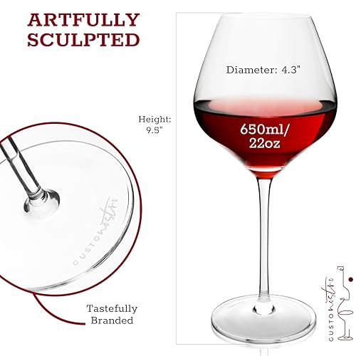 Crystal Wine Glasses Set of 4 (4 Count)