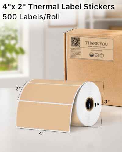 4x2 Inch Thermal Labels