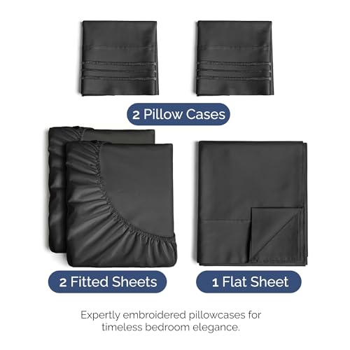 Split King Size 5 Piece Sheet Set