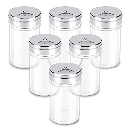 Spice Jars 6 Pack 3 oz Spice Bottles with Shaker Lids (6 Count)
