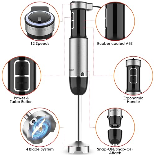 Immersion Blender Handheld for Kitchen