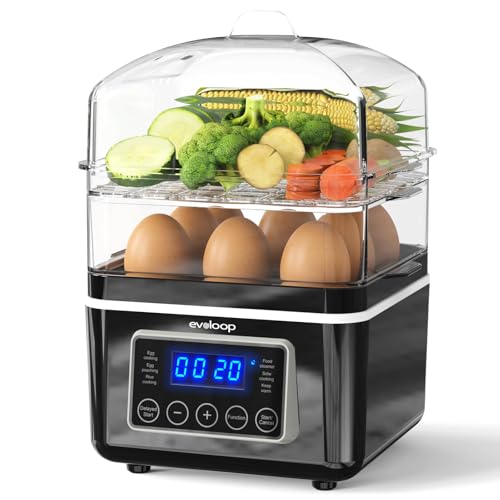 2 Tiers Electric Food Steamer for Cooking (2 Count)
