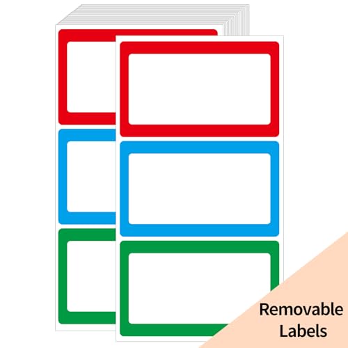 Removable Colored Labels Stickers