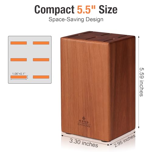 5.5" Steak Knife Block without Knives (6 Count)