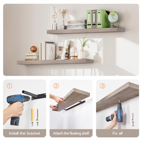 Floating Shelves for Wall (2 Count)