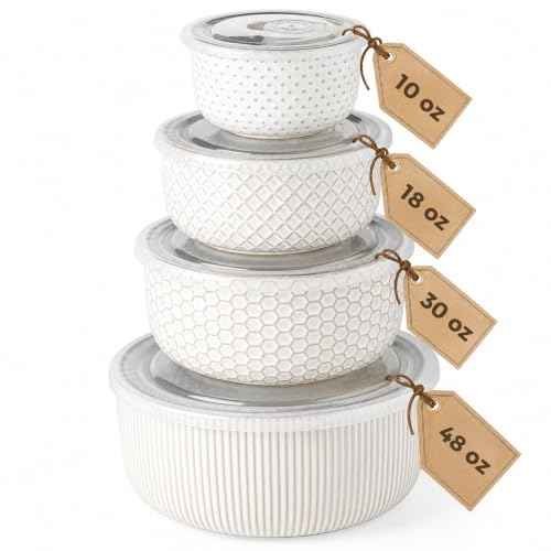 Ceramic Mixing Bowls Set of 4 (4 Count)