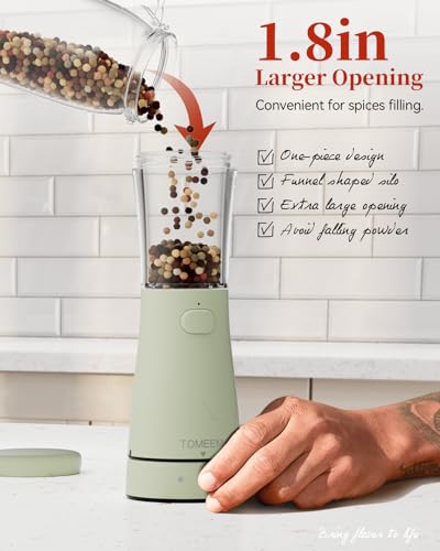 Electric Salt and Pepper Grinder Set with Storage Base (2 Count)