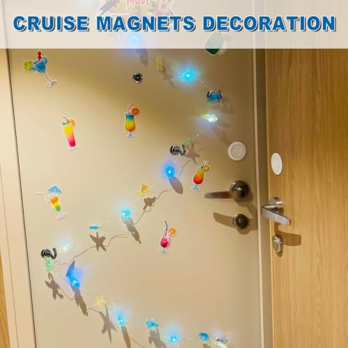 Magnetic Hooks for Cruise Essentials 2026 Cabins Door 60 Pack (60 Count)
