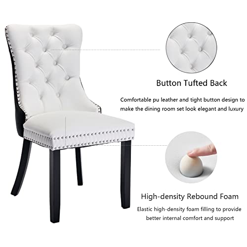 Black and White Dining Chairs Set of 2 (2 Count)