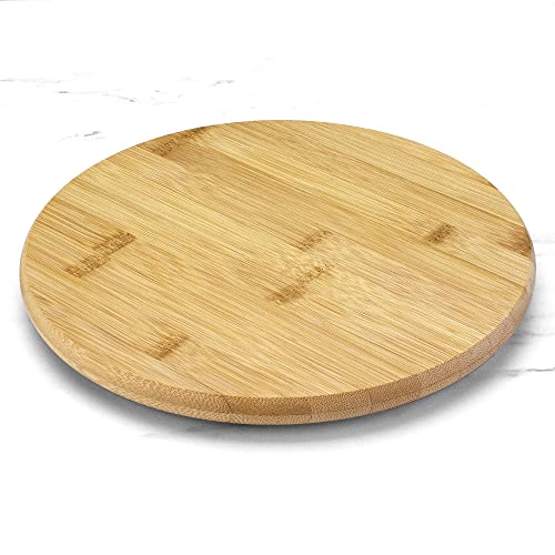 10 Inch Bamboo Lazy Susan Turntable for Kitchen