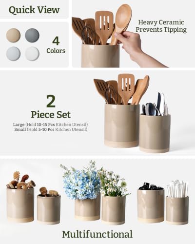 Ceramic Utensil Holder (2 Count)