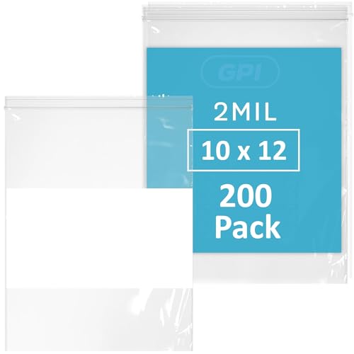 10" x 12" 1 Gallon Zip Bags (200 Count)