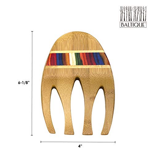 Baltique Marrakesh Collection Salad Hands Serving Utensils (2 Count)