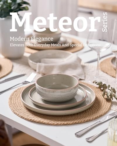 Meteor 24 Piece Stoneware Dinnerware Set