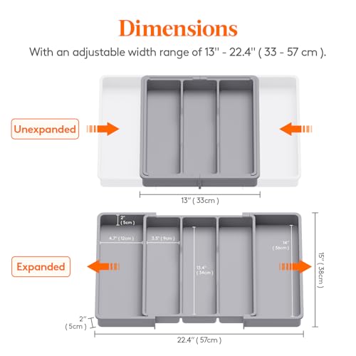 Utensil Organizer for Kitchen Drawers