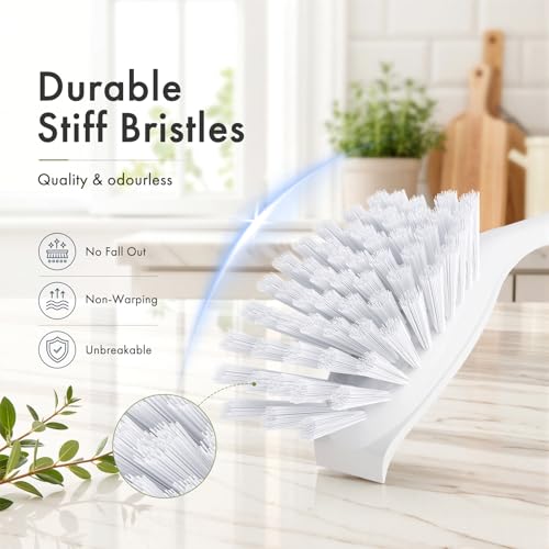 Dish Brush with Handle (4 Count)