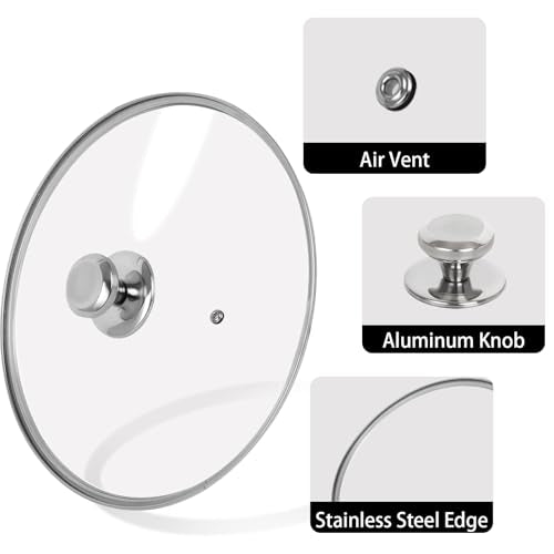 12 inch Tempered Glass Lid for Pots