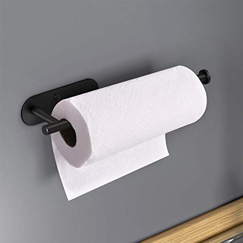 Adhesive Paper Towel Holder Under Cabinet Wall Mount for Kitchen Paper Towel