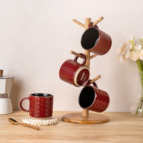 6 OZ Stackable Coffee Mugs (4 Count)