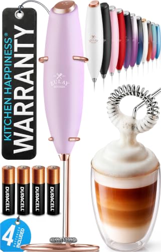 Powerful Milk Frother Wand With Duracell Batteries