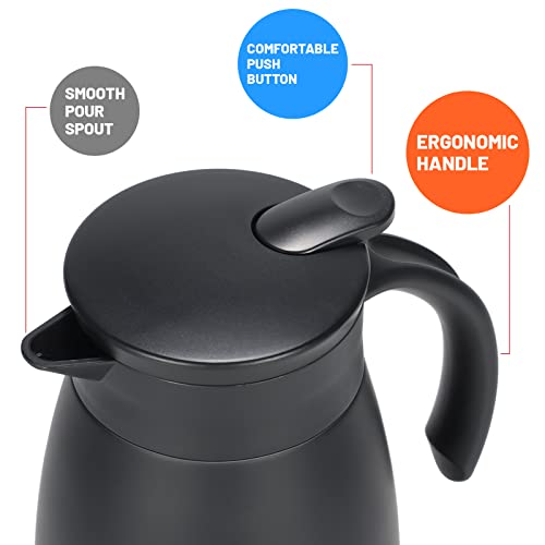 34oz Insulated Coffee Carafe with Handle