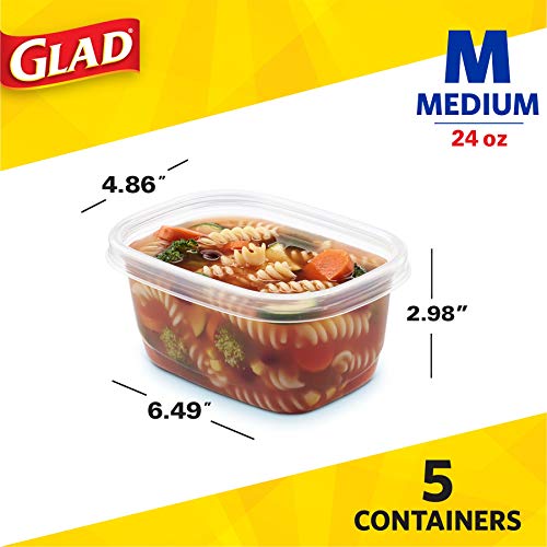 GladWare Medium Rectangle Food Storage Containers (5 Count)