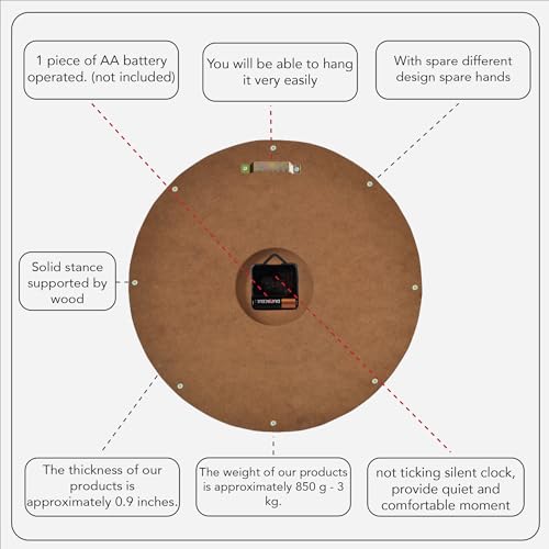 Handmade Copper Wall Clock Artisan Touch in Every Piece