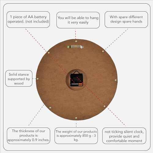 Handmade Copper Wall Clock Artisan Touch in Every Piece
