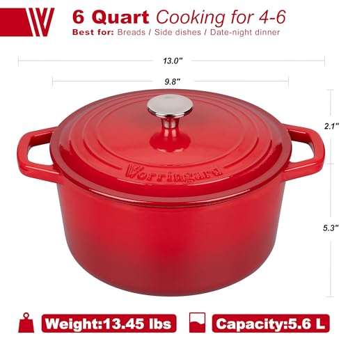 Enameled Cast Iron Dutch Oven Pot with Lid