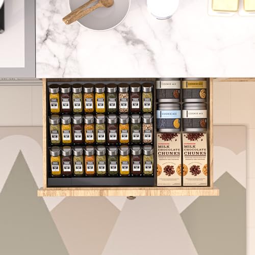 Expandable Metal Spice Drawer Organizer (2 Count)