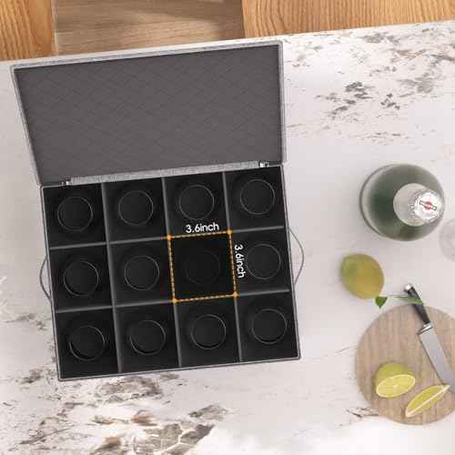 Champagne Flute Storage Box with Dividers