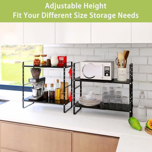 Expandable Cabinet Shelf Organizer Rack