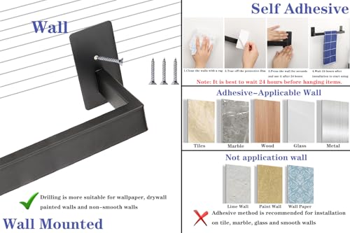 Bathroom Towel Bar Self Adhesive