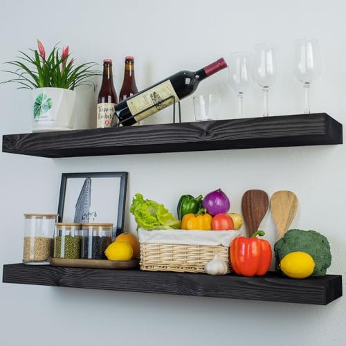 Wood Floating Shelves Set of 2 (2 Count)
