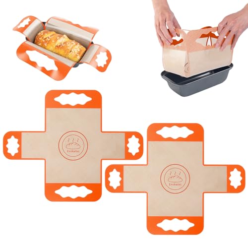 2 Pcs Reusable Silicone Bread Loaf Pan Liners (2 Count)