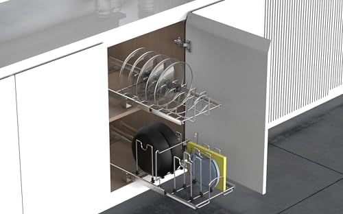 Pots and Pans Pull Out Organizer Under Cabinet