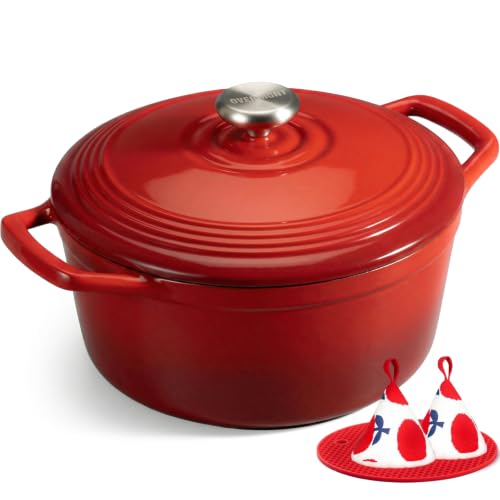 Enameled Cast Iron Dutch Oven