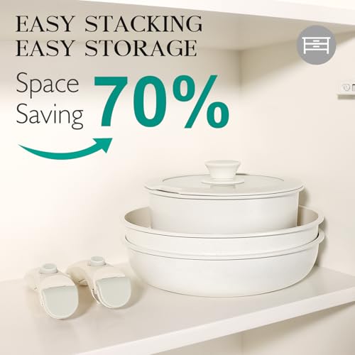 5Pcs Pots and Pans Set Non Stick