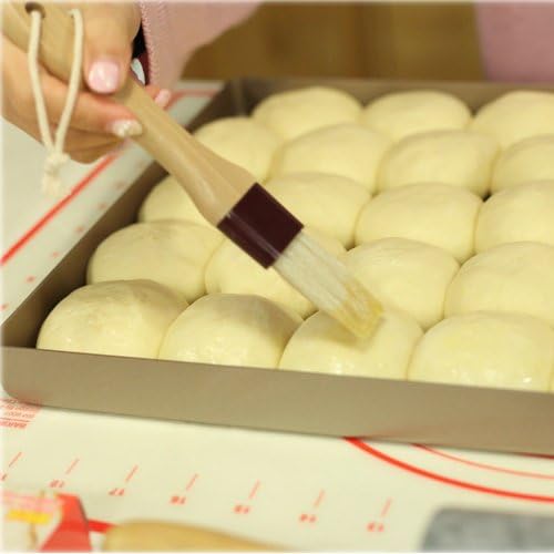 Pastry Brush Natural Boar Bristle Wooden Food Basting Brush
