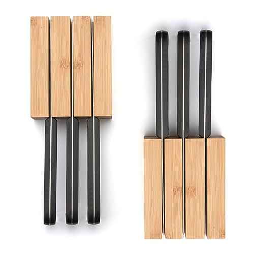 Premium Bamboo Knife Block Inserts