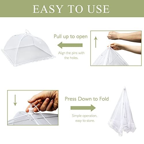 7 Pack Colorful Food Covers Food Tent for Outside Mesh to Keep Bugs away