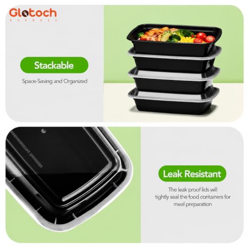 Glotoch Meal Prep Containers with Lids (10 Count)