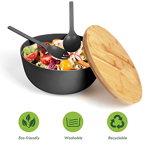 Black Salad Bowl Set