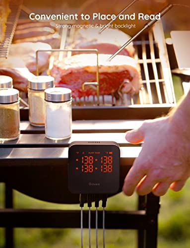 WiFi Meat Thermometer Digital with 4 Probe
