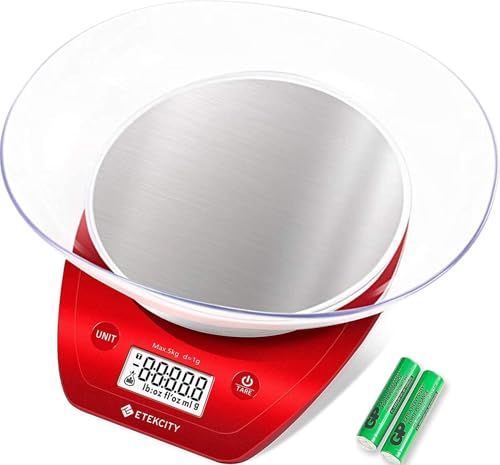 Food Kitchen Scale with Bowl