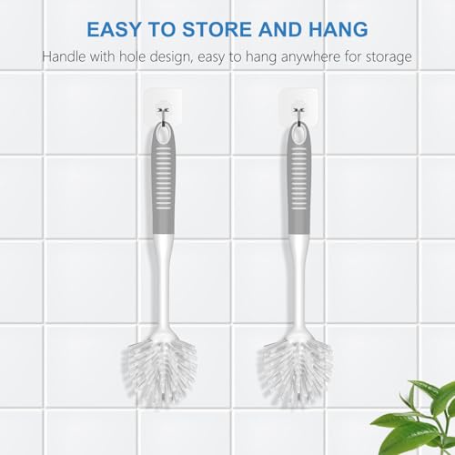 Dish Brush with Handle (3 Count)