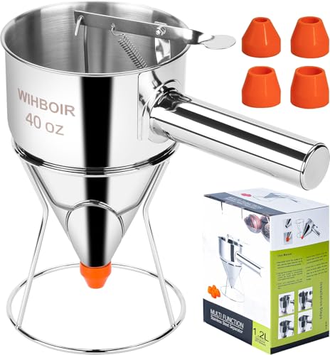 40oz Stainless Steel Pancake Batter Dispenser Multi