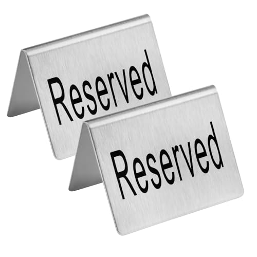 Stainless Steel Table Tent Sign (2 Count)