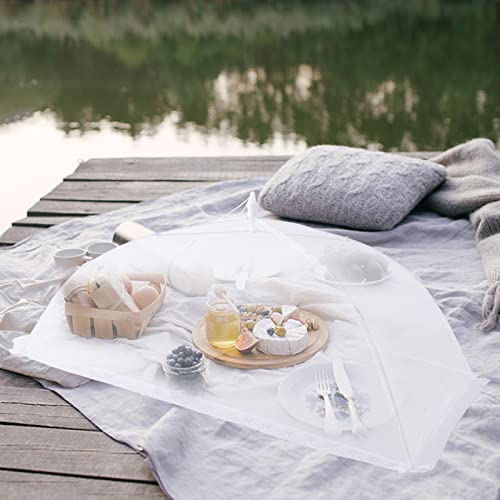 8 Pack Food Tents Food Covers for Outside Mesh Screen Include 2 Extra Large